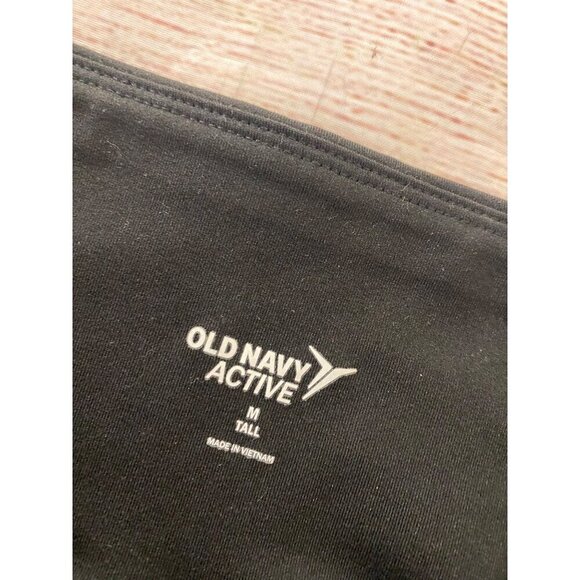 NWT Old Navy Women's Black Faux Leather Athletic Leggings - Med/Tall - Picture 12 of 13